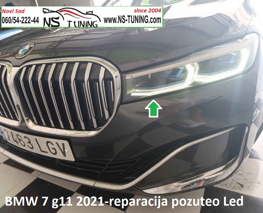 bmw 7 g11 2018 2019 zut led reparacija dnevno svetlo pozutelo slabo novi sad ns tuning